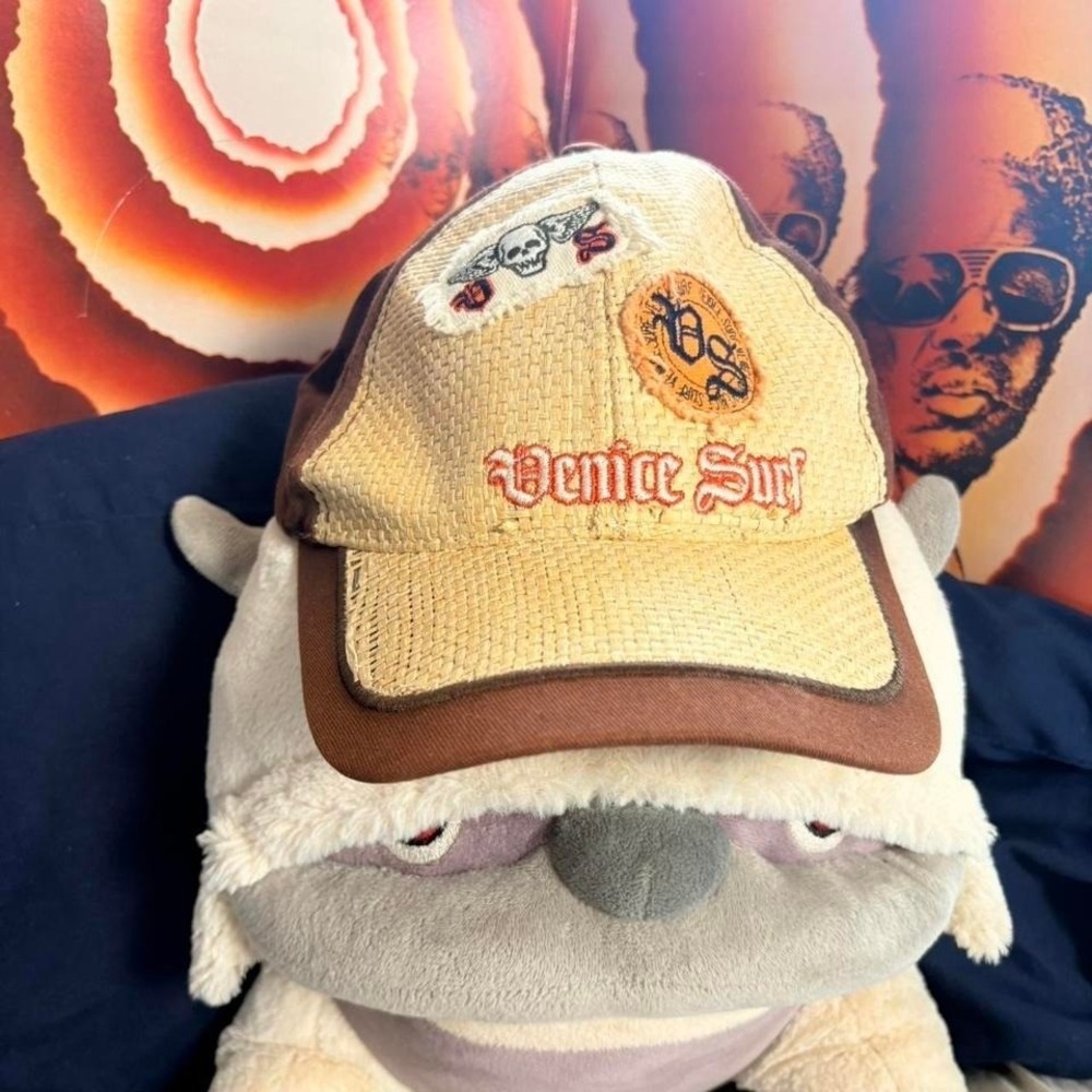 Y2K Venice Surf brown and cream trucker hat